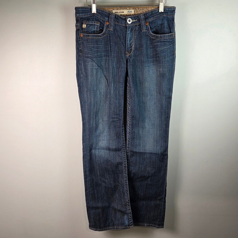 Big Star Maddie Jeans Women 27R Blue Good Bootcut Low Rise Y2K Denim 3WMADSS